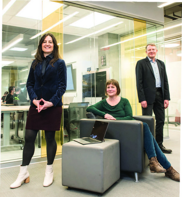 Marie-Éve Bouthillier, Phaedra Royle et Antoine Payot