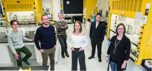 Samuel Babity, Davide Brambilla, Mickaël Dollé, Delphine Bouilly, David Lepage et Anouk Béraud