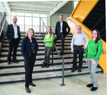 Yves Terrat, Lucie Richard, Hélène Carabin, Jacques Brodeur, Yves Brun et Kate Zinszer